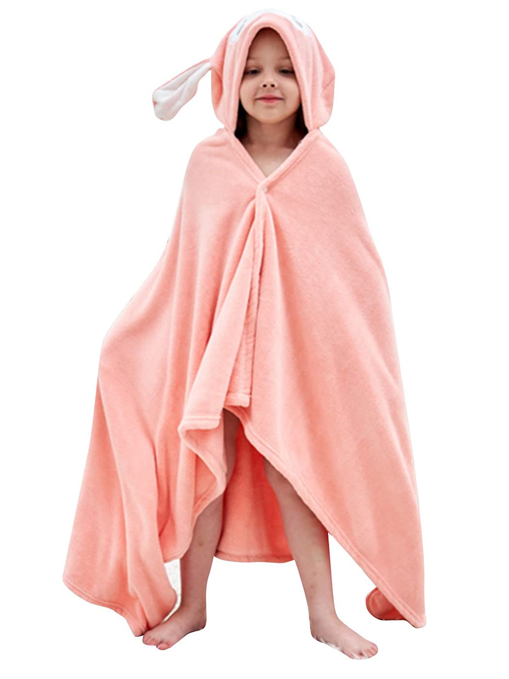 Hilmocho Kids Hooded Bath Towel Large Soft Baby Toddler Blanket Poncho Towel Children Swimming Beach Towel Bathrobe for Boys and Girls