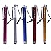 Wisdompro Stylus Pens for Touch Screens, 9 Pack of Universal Microfiber Tip Stylus with Lanyard Tether for iPad, for Tablet, for iPhone, for Samsung and All Touchsreen Devices - 9 Color