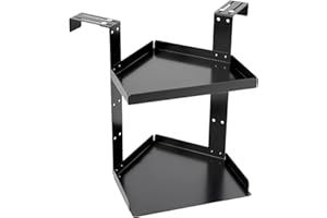 Cubicle Shelf for Fabric Walls - 2 Layers Organizer | Height Adjustable Indoor Cubicle Organizer with Hook,for Office Home Ki