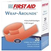 Wrap-Arounds Flexible Fabric Bandages, 3/4" X 4 11/16", Box of 20
