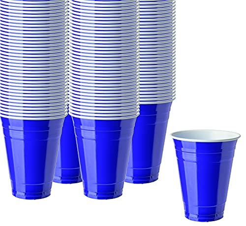 16-Ounce Plastic Party Cups in Blue