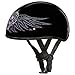 Daytona HELMETS Motorcycle Half Helmet Skull Cap- Barbed Wire Heart 100% DOT Approved