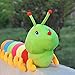 3 otters Plush Toy, 31.5”Colorful Caterpillars Toy Stuffed Animal Travel Toy