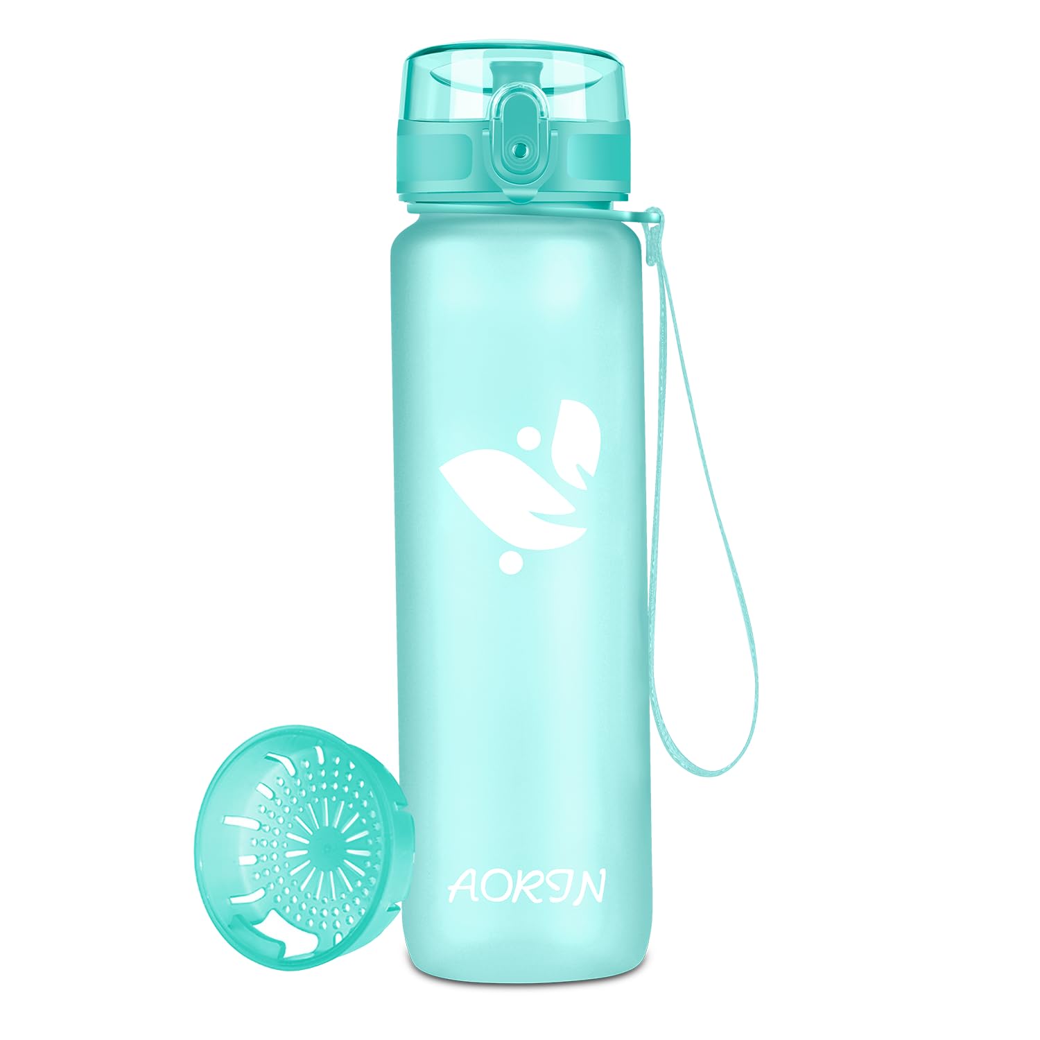 AORIN Sports Water Bottle - 1000ml-Tritan Gym Bottle BPA-Free & Drinking Bottles, Leakproof，One Click Flip Lid/Kids,Adults,Gym,Outdoor Sport