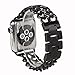 For Apple Watch Band, Wearlizer Stainless Steel Watch Band Replacement Strap for Both Apple Watch Series 1 and Series 2 - 42mm Black