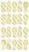 Wall Pops WPK1908 Pineapple Wall Art Kit, Metallic