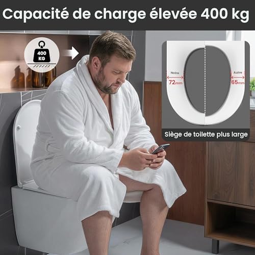 Casta Diva Suspended WC without Rinsing Edge, 360° Superspin Wall Toilet, UF Bowl, Completely Closed, Silent Soft-Close Seat, Dimensions 48.5 cm, Ideal for Bathroom and Guest Toilet