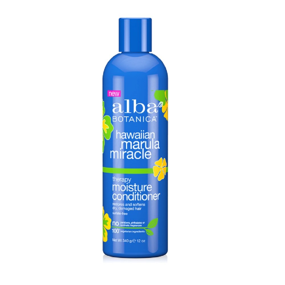Alba Botanica Hawaiian Marula Miracle Haircare Therapy Moisture Conditioner, 12 Fluid Ounce