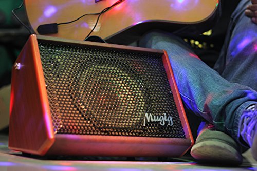 Mugig Guitar Amplifier, 25W, Rechargeable Guitar Amp, Support Bluetooth/AUX/USB, 3-Band EQ and Digital DSP Effect, Portable Size for Outdoor Performance, Band Show, Personal Practice - Thumbnail 7