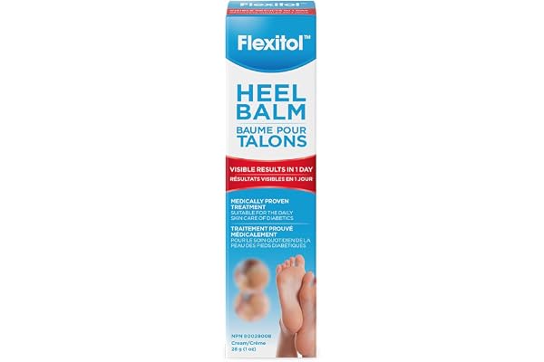 Flexitol Heel Balm – Best Foot Cream, Urea-Based Moisturizing, Intensive Hydration, Soothing & Exfoliating (28g)
