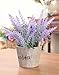 Aplstar 8pcs Artificial Lavender Bouquet in Purple Flowers DIY Floor Garden Office Bridal Home Wedding Decor