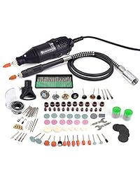 Kit de herramientas rotativas 2.0 Amp, 1 eje flexible, 1 herramienta giratoria, 192 accesorios, multifuncional para proyectos de casa y manualidades