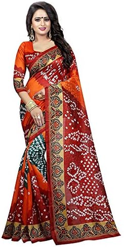 FabDiamond Women's Cotton Saree with Blouse Piece