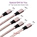 Phone Charger Cable Rose Gold - Sagmoc USB Cord with Highspeed Nylon Braided 4+1Pack (10FT 2FT 6FT 3FT 2FT) Compatible with XS/XS MAX/XR/X/8/8Plus/7/7Plus/6/6Plus/6s/6sPlus/5/5s/AIR/PRO and More