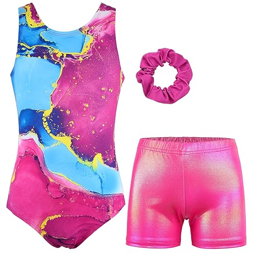 MODAFANS Leotards for Girls Gymnastics with Shorts