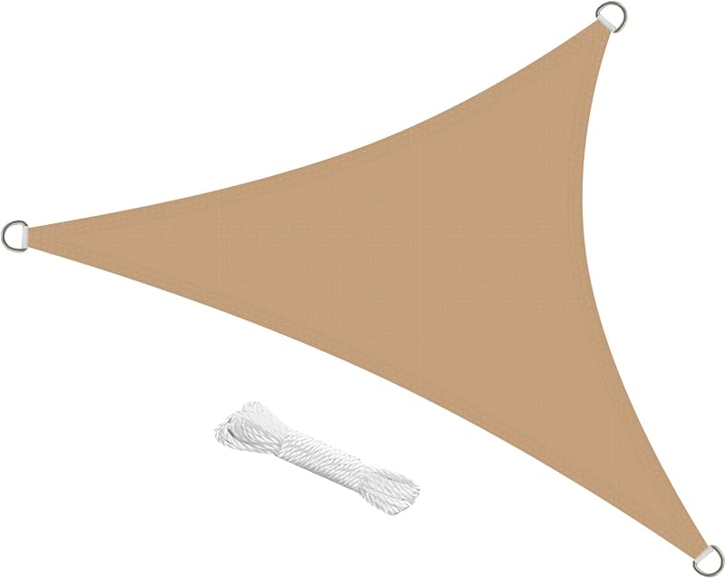 swift Sun Shade Sail 3m x 3m Waterproof Polyester Grey with Ropes