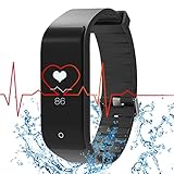 Fitness Tracker Heart Rate Monitor RIVERSONG Smart Bracelet Bluetooth 4.0 Sleep tracker Step Distance Calorie Counter Pedometer Sport Activity Tracker Smartband for iPhone Android Smartphone