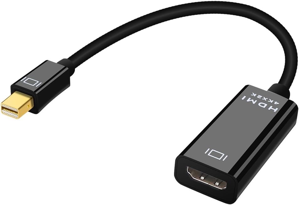 Yeung Qee 4k Mini Displayport To Hdmi Adapter Mini Dp Surface Pro 3 4 5 Surface Book Black Macbook Pro Thunderbolt To Hdmi Converter Adapter For Macbook Air Imac Monitor Projector And More Hdmi Cables