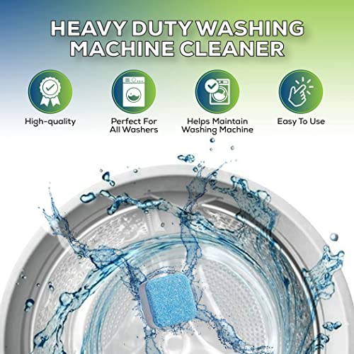 True Fresh Washing Machine Cleaner Tablets, 25 Solid Deep Cleaning Tablet, Finally Clean All