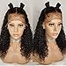 Curly Full Lace Human Hair Wigs with Baby Hair 8A Brazilian Virgin Remy Hair Lace Front Wig for Black Women(10 inch with 130 density,Full Lace Wig)