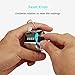 MEZOOM 4 Pack Hand Tally Counters 4 Digit Display Metal Mechanical Clicker Lap Counter with Lanyard and Finger Ring for Sport Stadium Coach Referees School Event