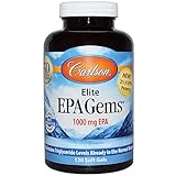 Carlson Labs, Elite EPA Gems, 1000 mg, 120 Soft Gels