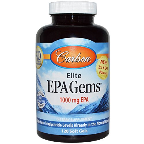 Galleon Carlson Labs, Elite EPA Gems, 1000 Mg, 120 Soft Gels