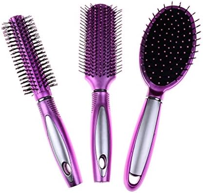 3 Pcs Hair Brush Styling Detangler Hair Comb Designed for Women Men Long, Thick, Thin, Curly Tangled Hair Vent Brush (Pink)