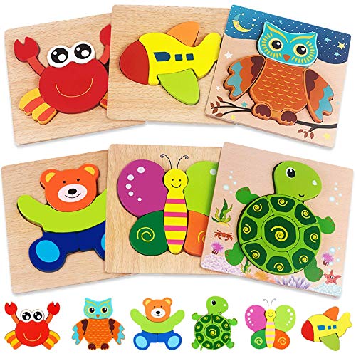 Jigsaw Puzzles Wooden Puzzles for Toddlers 13 Toys Gifts for 1 2 3