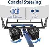 Sekey Folding Trolley 440LB Capacity All-Terrain Beach Garden Cart Light Blue view 3