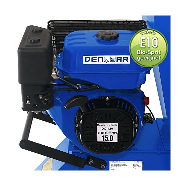 DENQBAR Gartenhäcksler/Gartenschredder mit 11 kW (15 PS) Benzinmotor – Bild 3