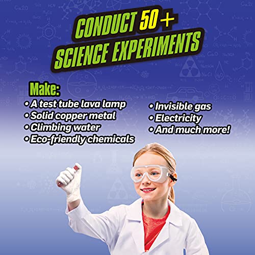 WILD! Science Test Tube Chemistry Lab 50+ Fun Experiments and Reactions Science Kits for