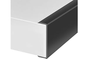Rubber Edge Trim, Self-Adhesive U Shaped Edge Protector for Plywood, Cabinet, 2-1/4" Wood Edge Banding, Flexible Furniture Re