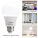 LOHAS A19 LED Bulb, 40W Equivalent Light Bulb, E26 Base 6W LED, Daylight White 5000K, Non-Dimmable, 6 Pack