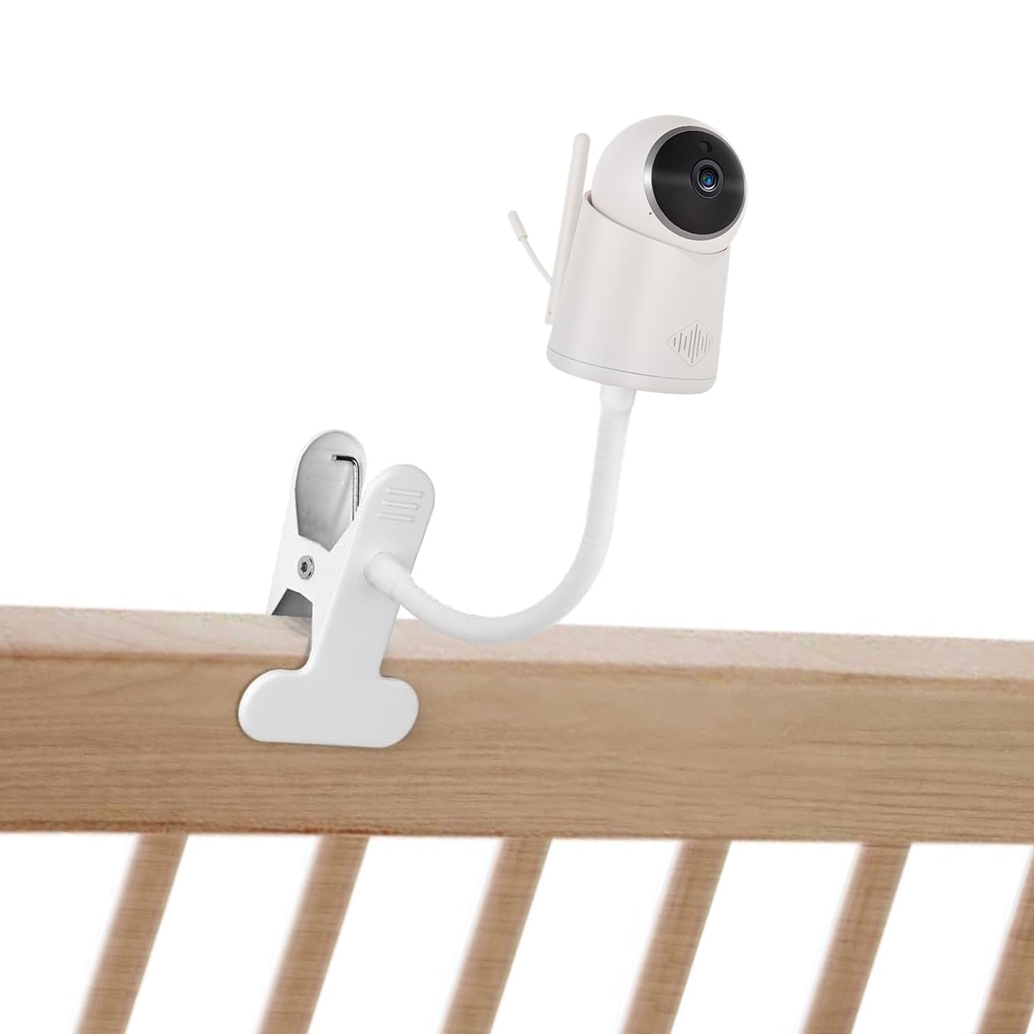 Lonnky 7.1" Flexible Baby Monitor Mount, Compatible with Vtech VM901, VM919HD, Eufy Spaceview, ANMEATE SM935E & More, Adjustable Clip for Crib & Wall, No Tools Required