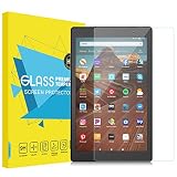 MoKo Screen Protector Compatible with All-New Amazon Fire HD 10(7th Generation and 9th Generation, 2017 and 2019 Release),Anti Scratch 9H Hardness HD Clear Tempered Glass Tablet Screen Protector Film