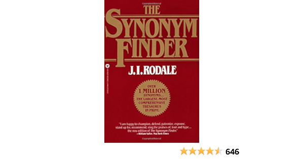 The Synonym Finder J I Rodale Amazon Com Books