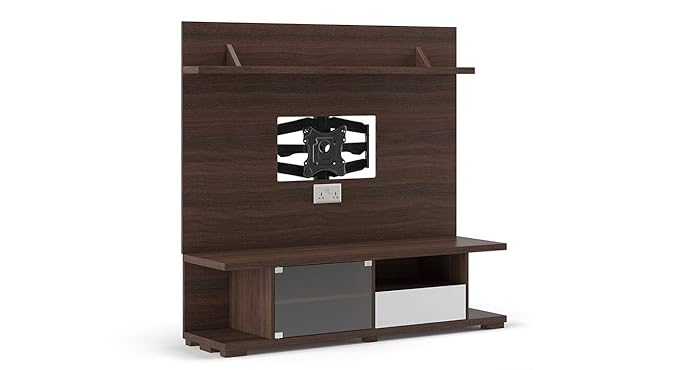 Urban Ladder Iwaki Swivel 59 TV Unit - Floor Standing (Finish - Dark Walnut)