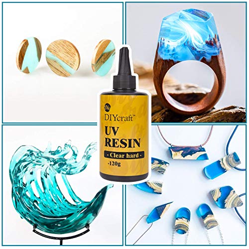 DIYcraft UV Resin 120g Clear Crystal Improved Ultraviolet Curing for