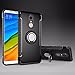 Xiaomi Redmi 5 Plus Case, Ranyi [2 Piece Ring Cover] [Adsorbed Iron Plate] [360 Rotating Metal Ring] Premium Hybrid Dual Layer 360 Full Body Protective 2 in 1 Case for Xiaomi Redmi 5 Plus (Black)