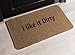 Outdoor Mat - Funny Welcome Mat I Like It Dirty Doormat Rugs with Anti-Slip Rubber Backing, Front Entrance Door Mat for All Weather - Brown, 27.17 x 15.75 x 0.39 Inches