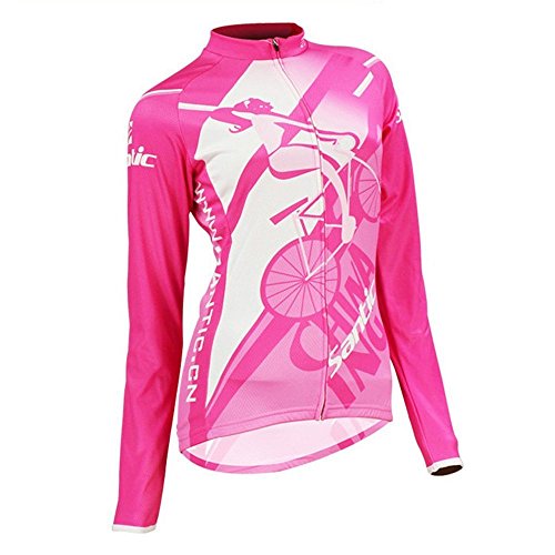 Santic Cycling Jersey Women's Long Sleeve Bicycle Tops Mountain Bike
