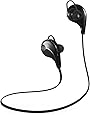 Amerzam Bluetooth Headphone In-Ear Stereo Bluetooth V4.1 Wireless Sweatproof Running Headset with Microphone(black)