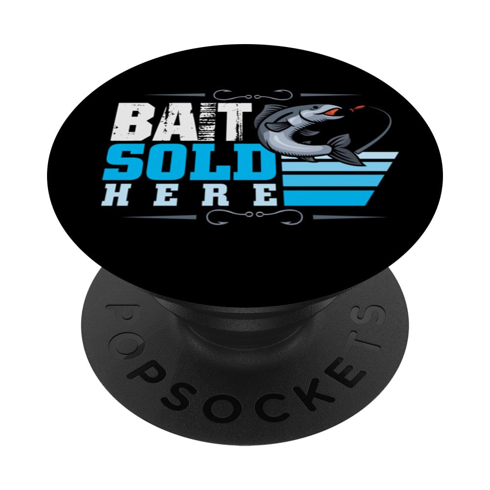 Bad Salt Here - Fisher Mens Fishing PopSockets Adhesive PopGrip