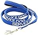 SERVICE DOG Blue Color Coded 2 4 6 Foot Padded Dog Leash (Do Not Disturb) PREVENTS Accidents By Warning Others of Your Dog in Advance (Leash 6 Foot)