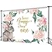 COMOPHOTO 1st Birthday Spring Florals Little Bunny Backdrop Some Bunny is Turning One Photo Background Rabbit Newbornn Baby Shower Theme Party Decoration 7x5ft Cloth