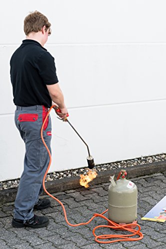 ROTHENBERGER Industrial Hochleistungsbrenner RoMaxi Premium Inkl. 5M Propan Gasschlauch, Unkrautvernichter… – Bild 6