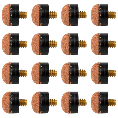 Trademark Games Cue Stick Replacement Screw Tip (Set of 18)