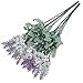 1x 10 Heads Artificial Lavender Silk Flower for Bouquets Wedding Home Party Decor (White) by Broadfashion