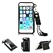 iPhone 6 6S Case, Welity Detachable Lanyard PU Leather Hanging Neck Strap Kickstand Case Cover with Card Slots & Earphone Winder Function for Apple iPhone 6/6S 4.7-inch (Black)